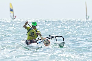 Danny Ching Wins the Outrigger Race, 1st Event of the Ultimate Waterman