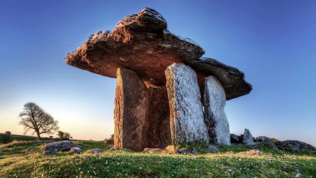 A prehistoric dolmen found in Co. Clare, Ireland
