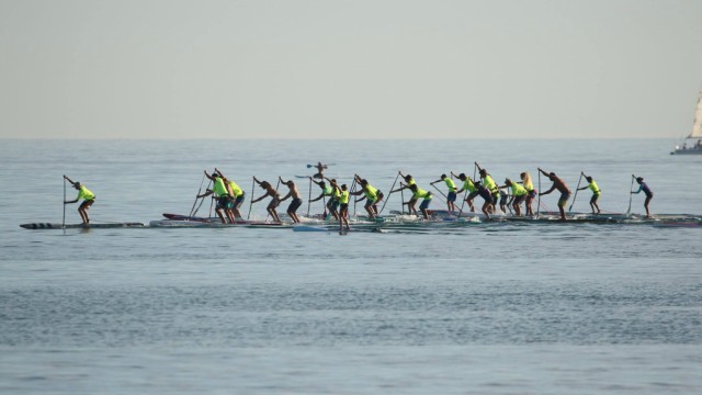 Students at The Paddle Academy practice ahead of the Pacific Paddle Games 2017