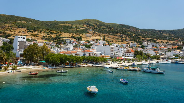 One of many charming villages and towns on the Greek island of Evia