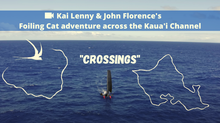 In CROSSINGS, Kai Lenny and John John Florence Foil the Kaua’i Channel on a Catamaran