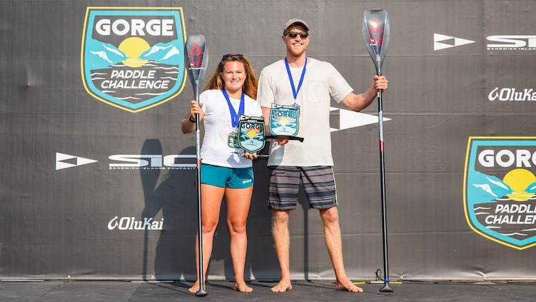 Fiona Wylde and Connor Baxter Unbeatable at the SIC Columbia Gorge Paddle Challenge