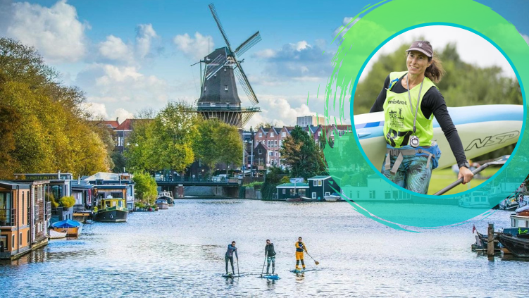 Stand-up paddleboarding Amsterdam with NSP Team Rider Morene Dekker